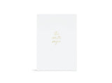 Notebook "White Pages" A5, White/Gold