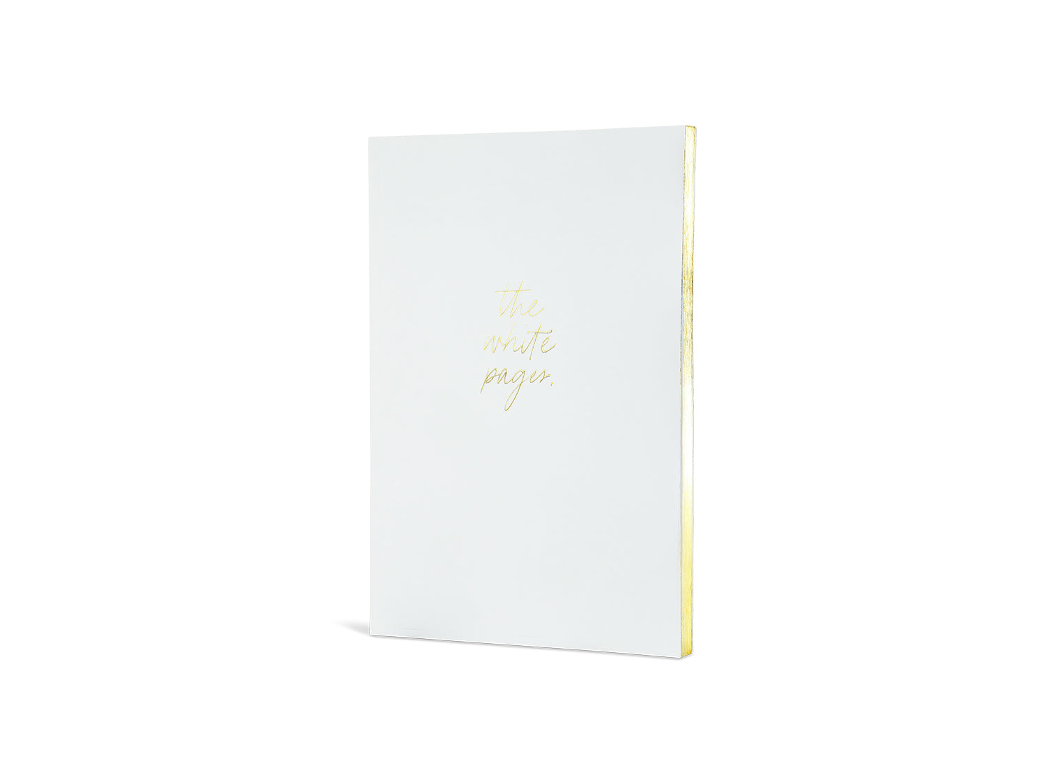 Notebook "White Pages" A5, White/Gold