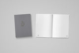 Notebook "Grey Dots" A5, Grey/Gold