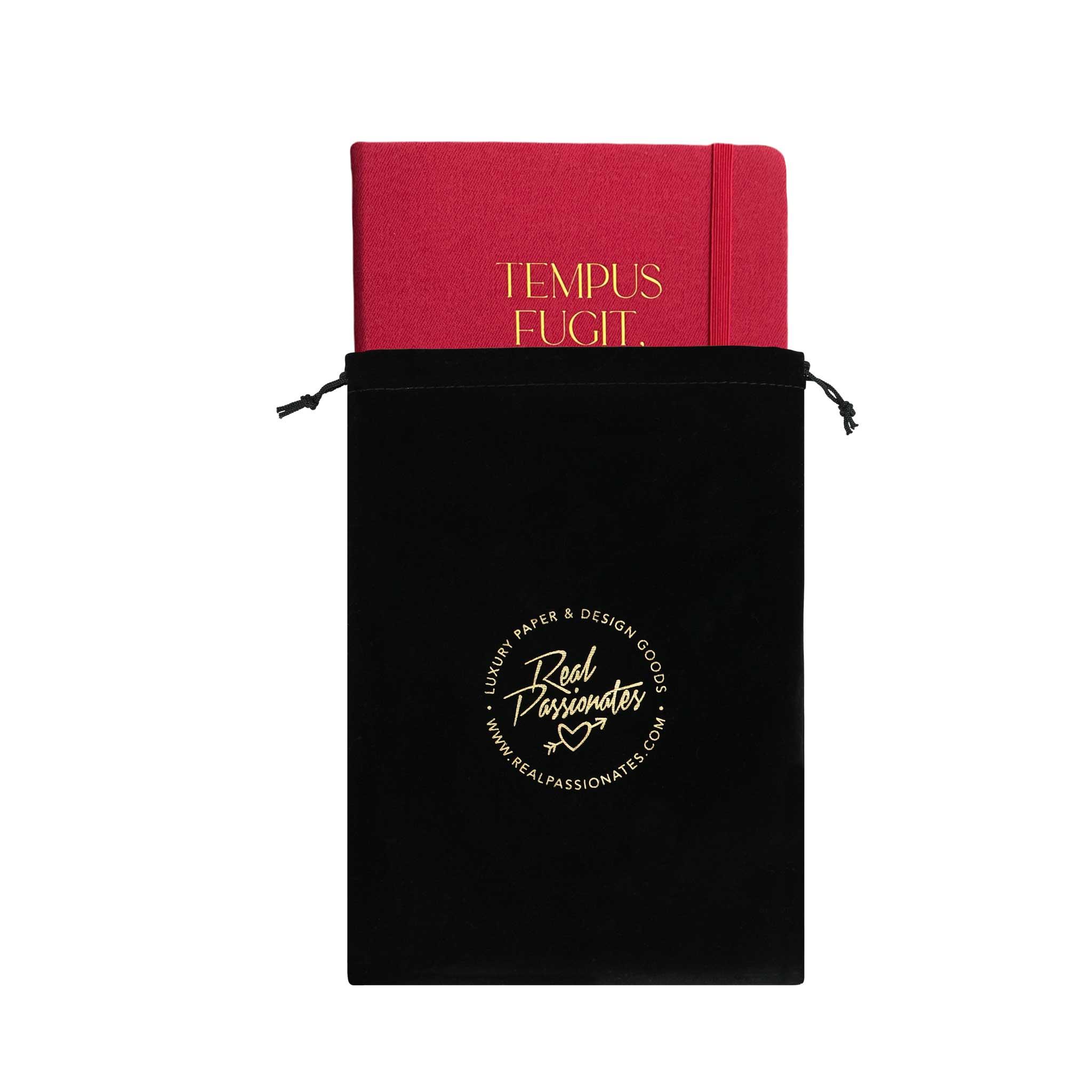 Notizbuch "Amor Manet", A5, Rot/Gold