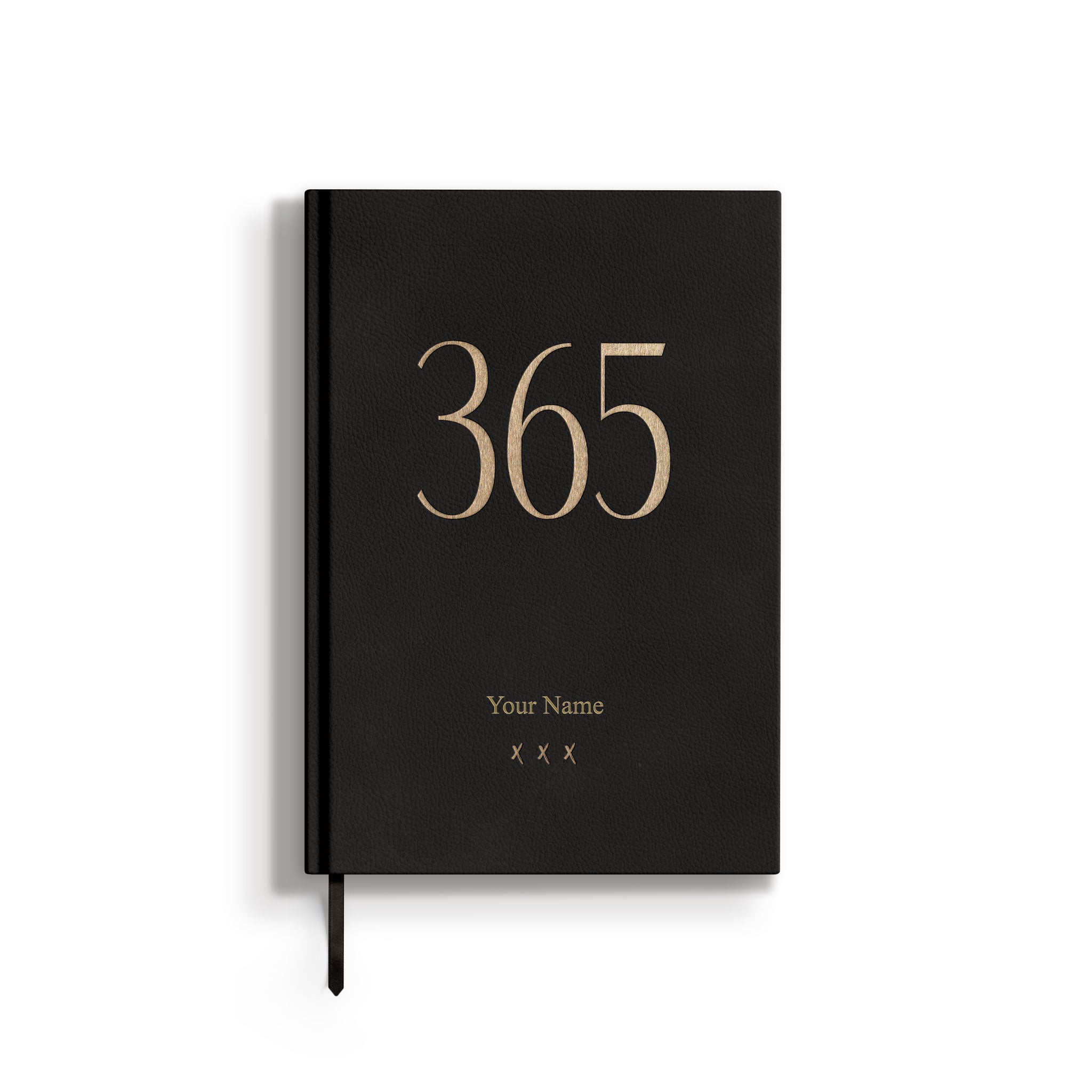Notizbuch / Tagebuch 365 | A5 | Schwarz