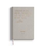 Notizbuch "Visions", A5, beige/Gold