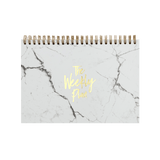 Notizblock "Weekly Plan", A5, Weiß/Gold