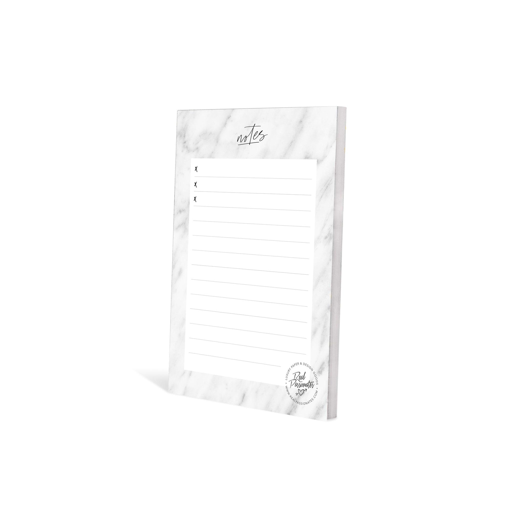 Little Notepad "Notes", A6, Marble White