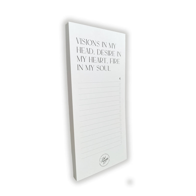 Notepad "Visions", White
