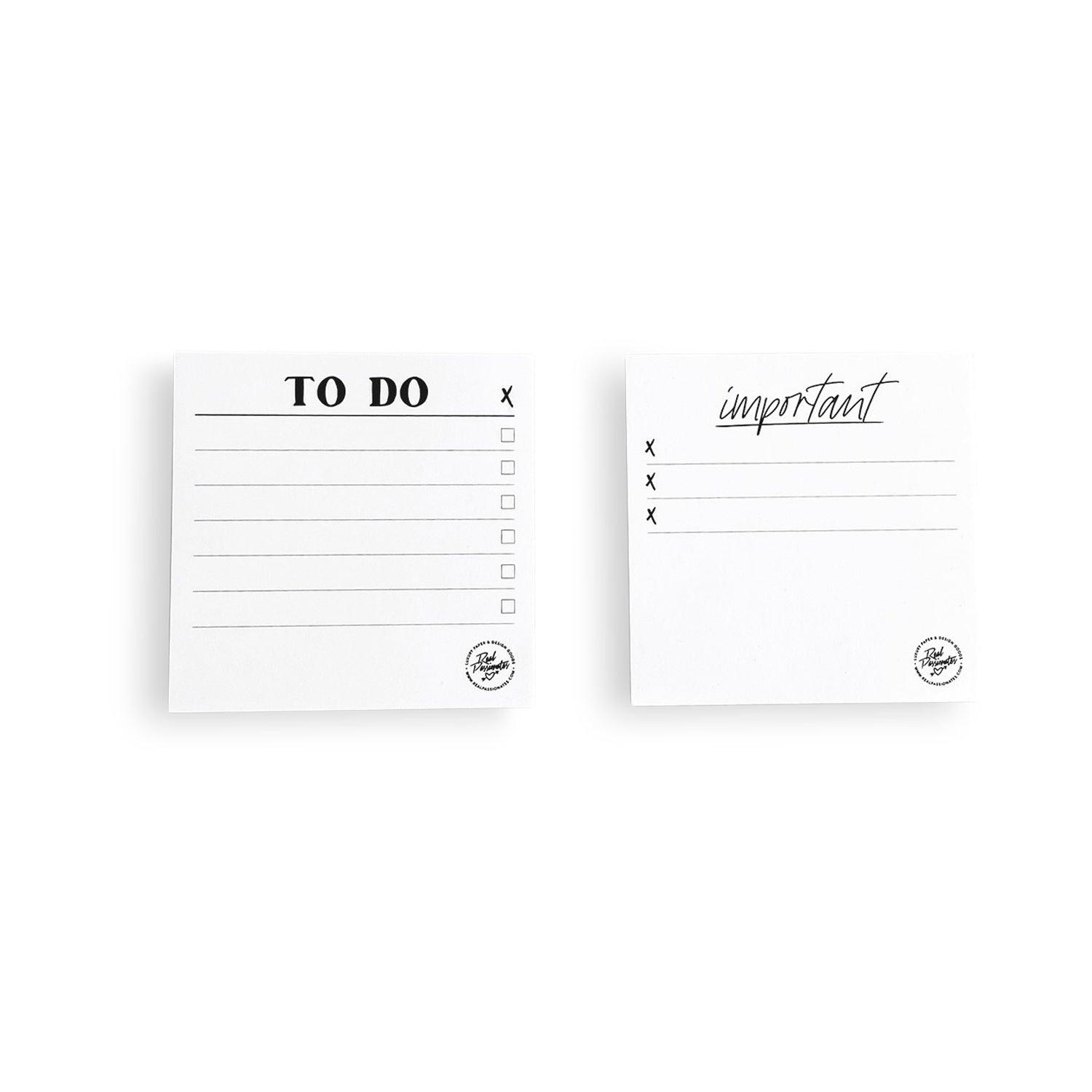 Sticky Notes "Monochrome", White, 7.2 x 7.2 cm