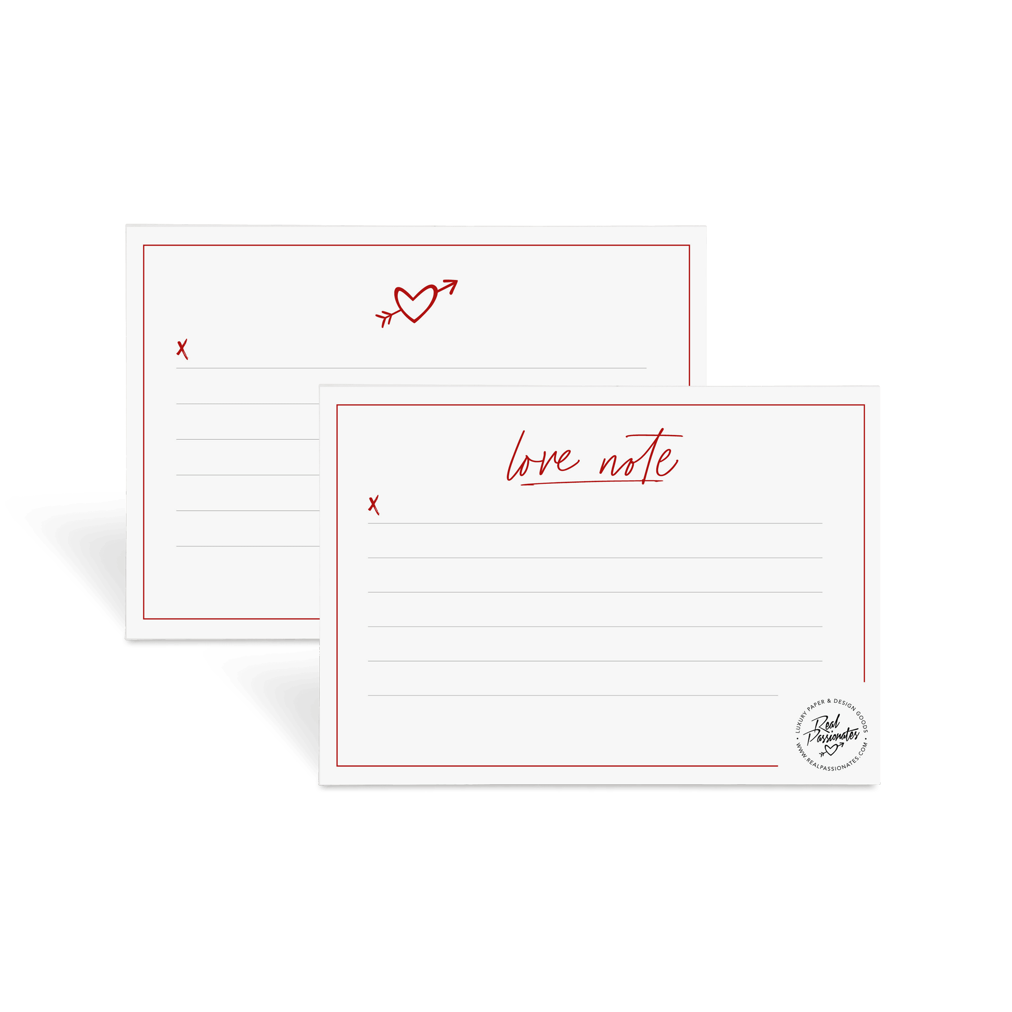 Notepad Set "Love", A6, White