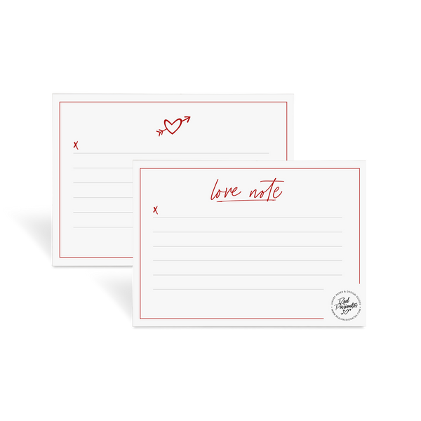 Notepad Set "Love", A6, White