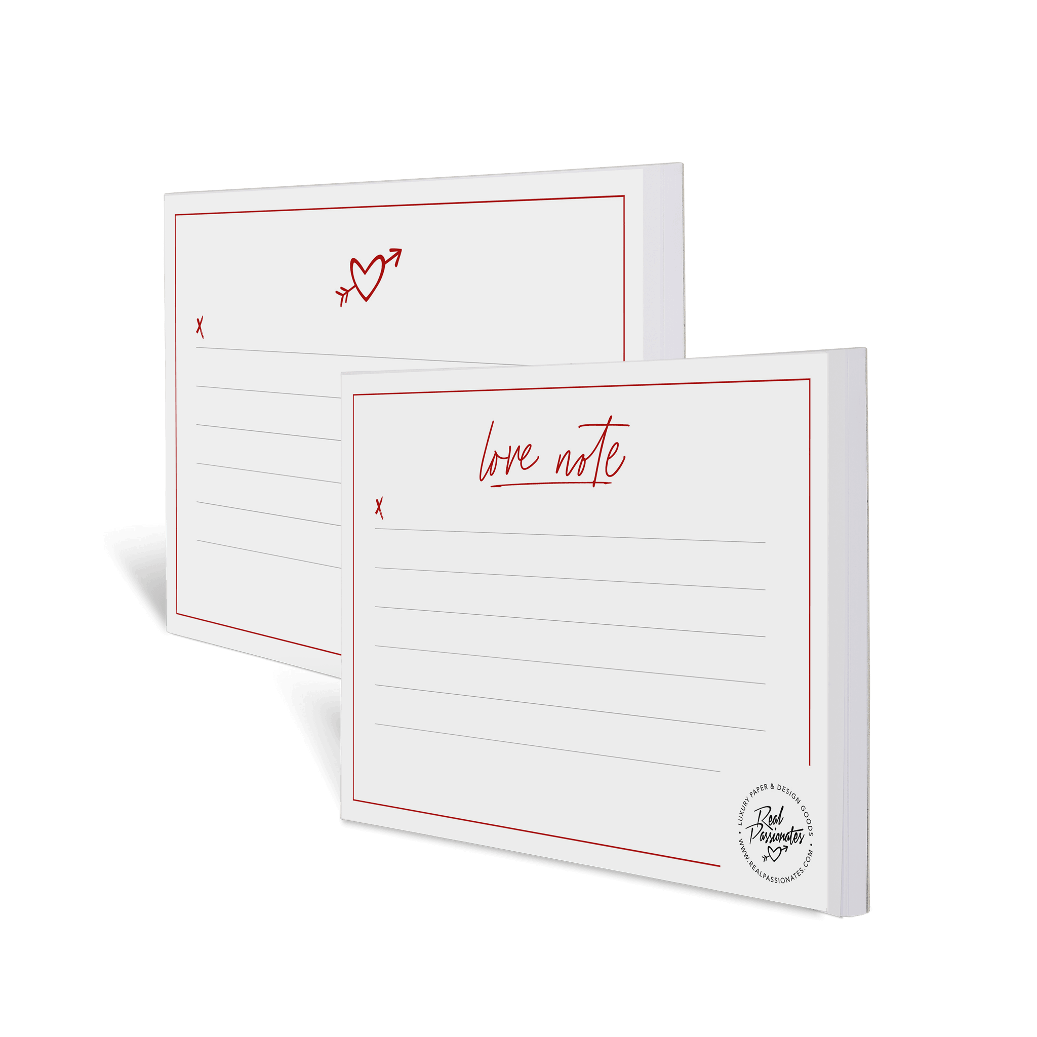 Notepad Set "Love", A6, White