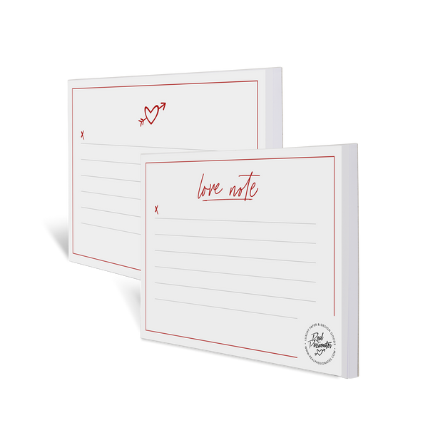 Notepad Set "Love", A6, White