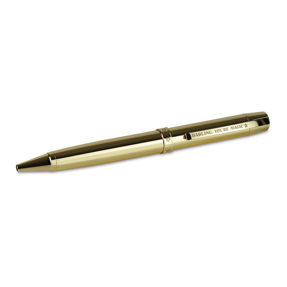Metal Pen "Darling you're magic", Gold