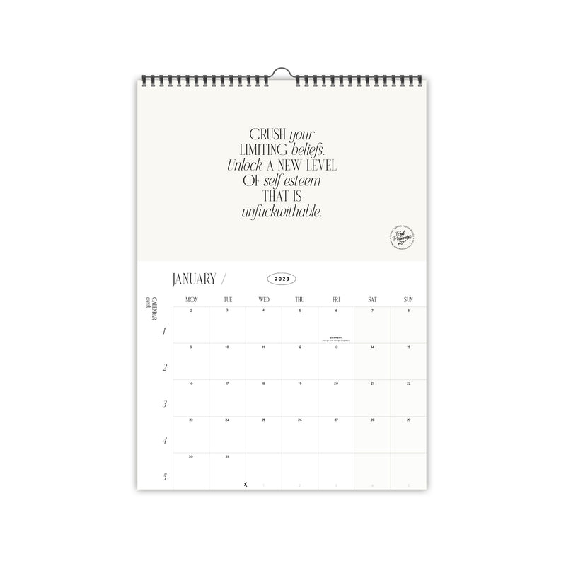 Wall Calendar 2023, Ivory, A3